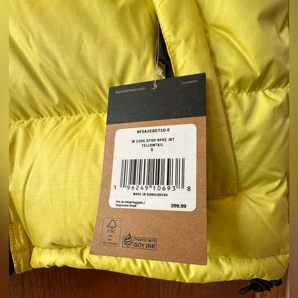 NWT The North Face men’s 1996 Retro Nuptse 700 Puffer Jacket - Picture 5 of 15